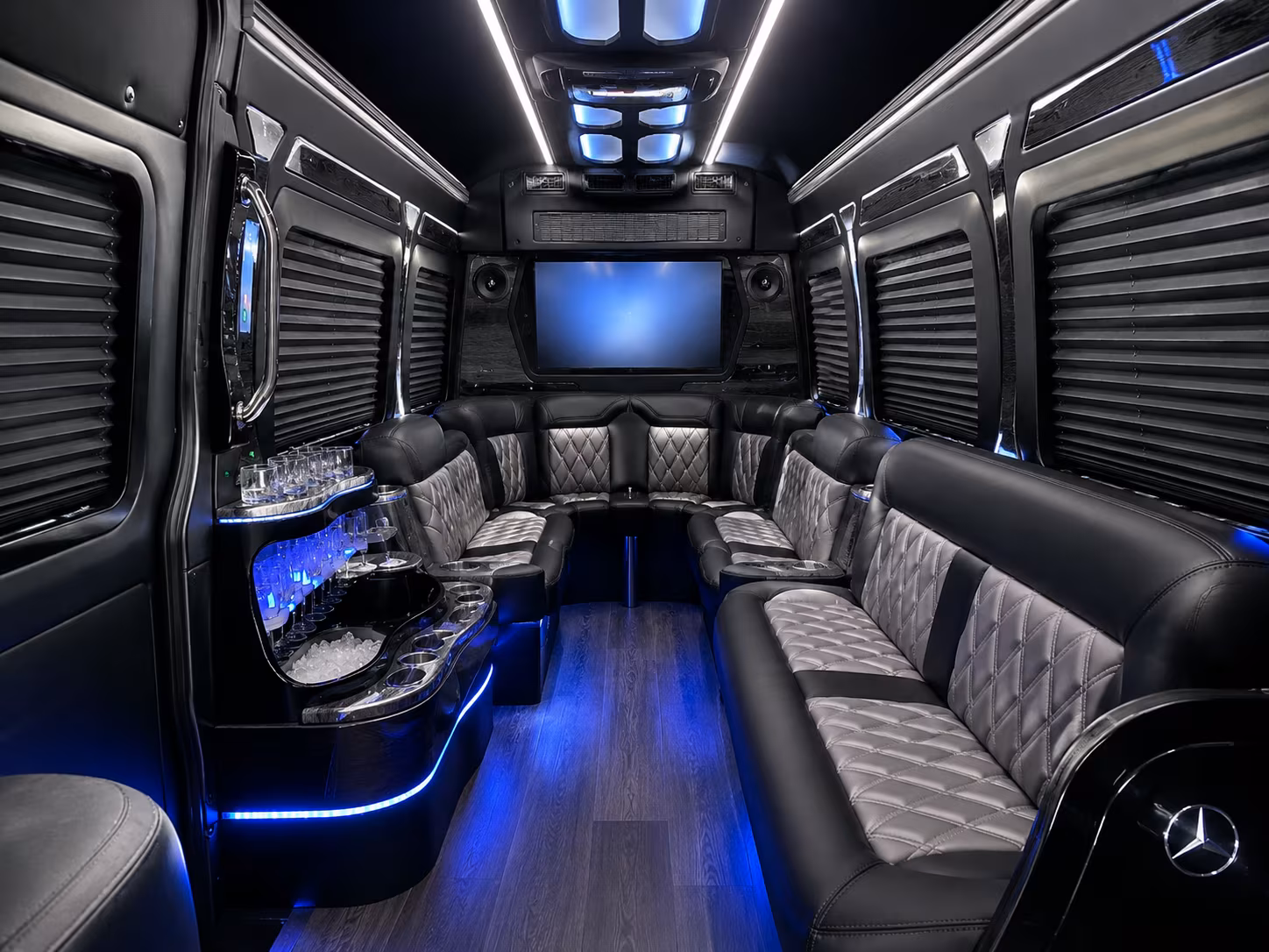 tampa corporate event transportation onboard seating