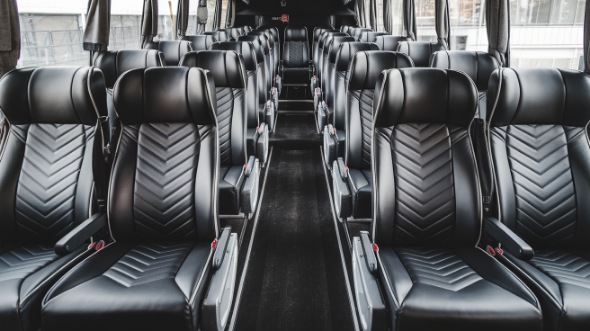 54 passenger charter bus inside north port